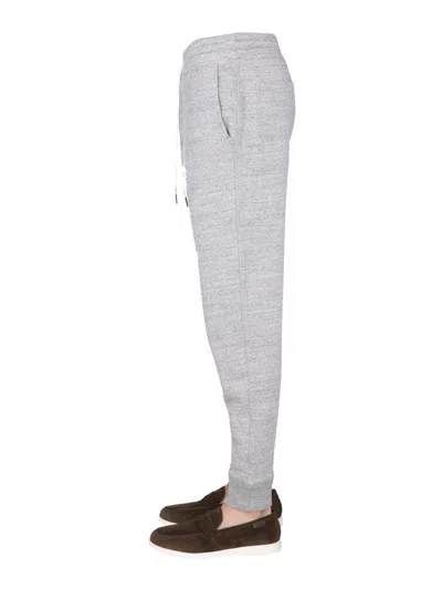 Tom Ford Heathered Grey Jogging Pants In Neutral