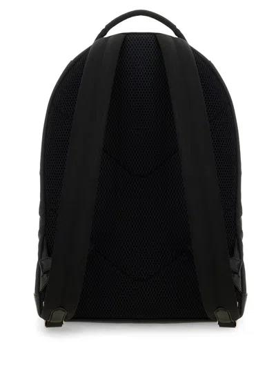 Tom Ford Leather Detailed Nylon Backpack Bags In Black