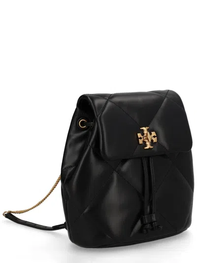 Tory Burch Elegant Leather Mini Backpack In Black