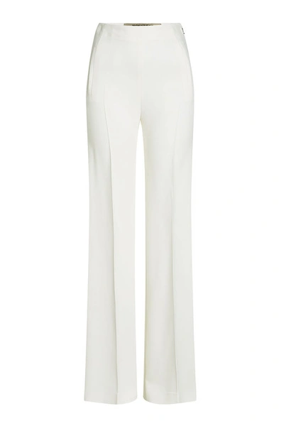 Roland Mouret High-waist Wide-leg Pants, White