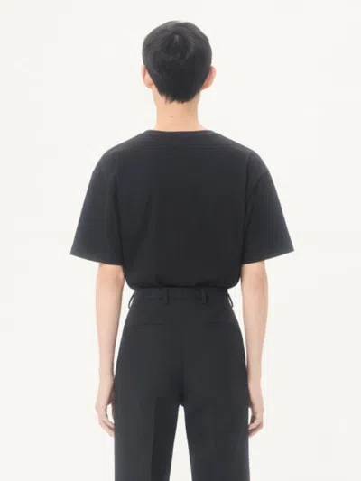 Valentino Crew Neck Short Sleeve T-shirt Design In Black