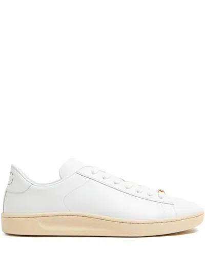 Valentino Garavani Premium Leather High-top Sneaker For Men In White