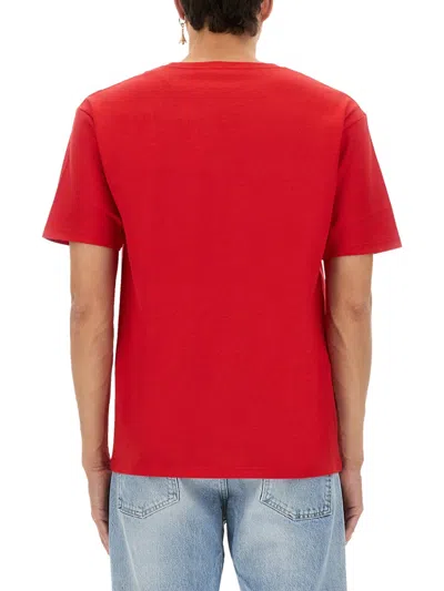 Valentino Garavani Regular Fit Crew Neck T-shirt In Red