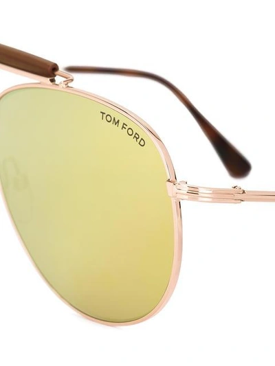 Shop Tom Ford Eyewear Sean Sunglasses - Metallic