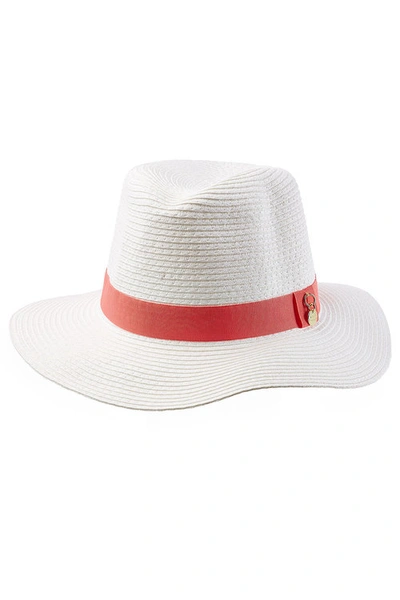 Melissa Odabash Fedora Hat In White