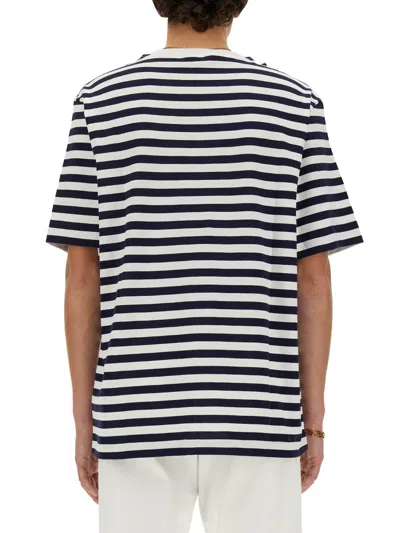 Versace Striped T-shirt In Black