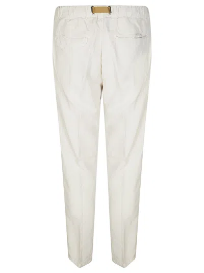 White Sand Man Pants Off White Size 36 Cotton, Elastane In White