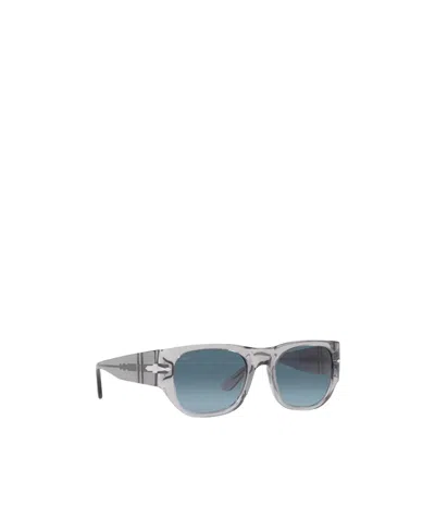 Persol Rectangular Frame Sunglasses In Blue
