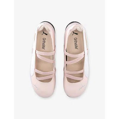 Puma Speedcat Cut-out Ballet Flats In Pink
