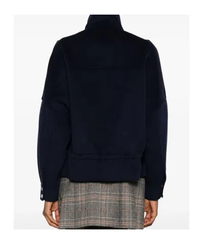 Pinko Flap-pocket Button-fastening Jacket In Blue