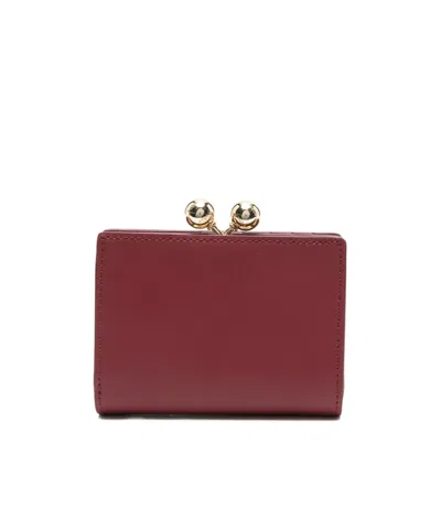 Furla Dots Small Compact Wallet In Red
