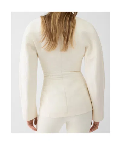 Jacquemus Shawl Blazer In White