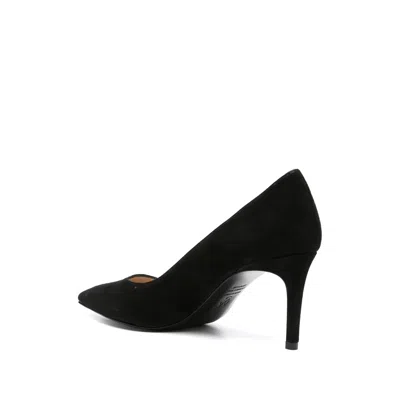 Stuart Weitzman Anny 70 Pointed-toe Suede Court Shoes In Black