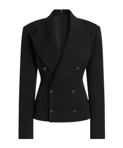 Dolce & Gabbana Dolce  Gabbana Double-breasted Structured Blazer In Black