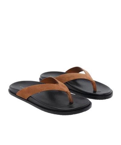 Stuart Weitzman Flat Flip-flops In Brown