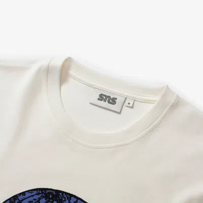 Sns Globe Tee In White
