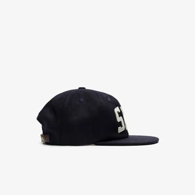 Sns Collegiate 6 Panel Cap In Black