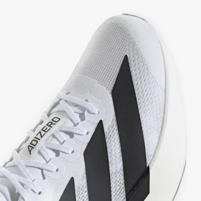 Adidas Originals Adidas Adizero Evo White Sneakers With Signature 3-stripes In Gray