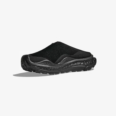 Hoka Ora Primo Ext Rubber-trimmed Suede Slip-on Sneakers In Black