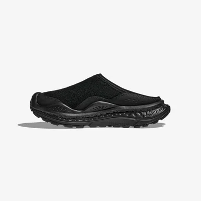 Hoka Ora Primo Ext Rubber-trimmed Suede Slip-on Sneakers In Black