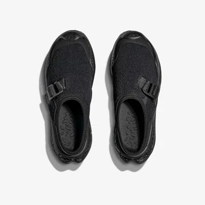 Hoka Ora Primo Ext Rubber-trimmed Suede Slip-on Sneakers In Black