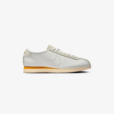 Nike Cortez Decon Suede-trimmed Perforated Leather Sneakers In White