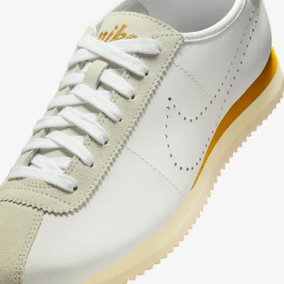 Nike Cortez Decon Suede-trimmed Perforated Leather Sneakers In White