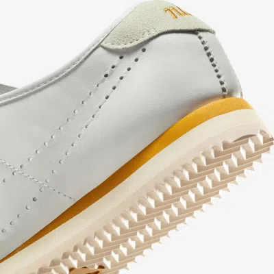 Nike Cortez Decon Suede-trimmed Perforated Leather Sneakers In White