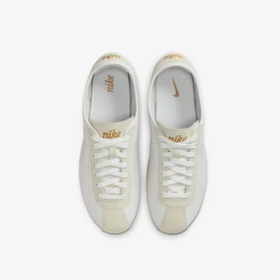 Nike Cortez Decon Suede-trimmed Perforated Leather Sneakers In White
