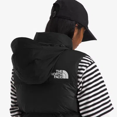 The North Face 1996 Retro Nuptse High-neck Vest In Animal Print