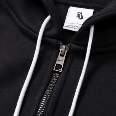 Nike Solo Swoosh Full-zip Hoodie In Black