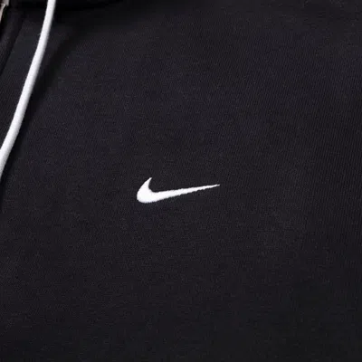 Nike Solo Swoosh Full-zip Hoodie In Black