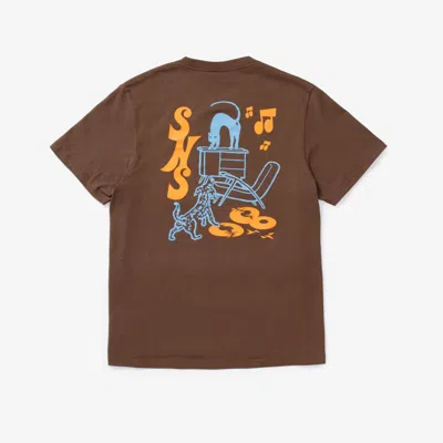 Sns Compass Tee In Brown