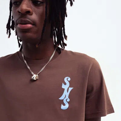 Sns Compass Tee In Brown