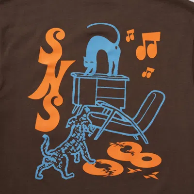 Sns Compass Tee In Brown