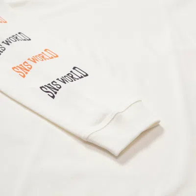 Sns Squeeze Long Sleeve Tee In White