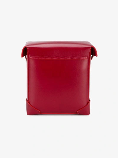 Shop Manu Atelier Red Pristine Leather Cross Body Bag