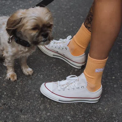 Converse Off-white Chuck 70 Low Top Sneakers In Beige