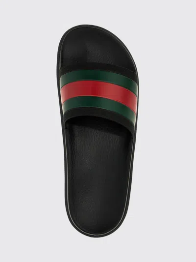 Gucci Signature Web Slide Sandals For Men In Multi
