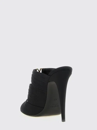 Saint Laurent Emilie 110 Crystal Embellished Satin Mules In Black