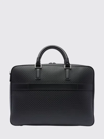 Serapian Extra Slim Stepan Briefcase In Black