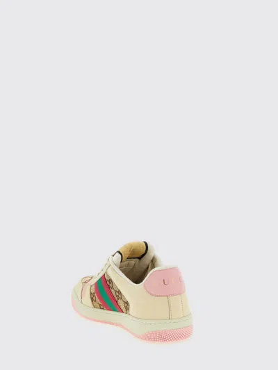 Gucci Gg Supreme Fabric Sneakers With Web Motif In Multi