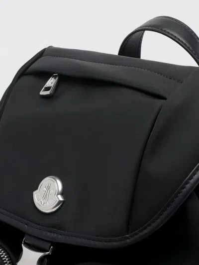 Moncler Functional Polyester Backpack With Multiple Pockets In Black