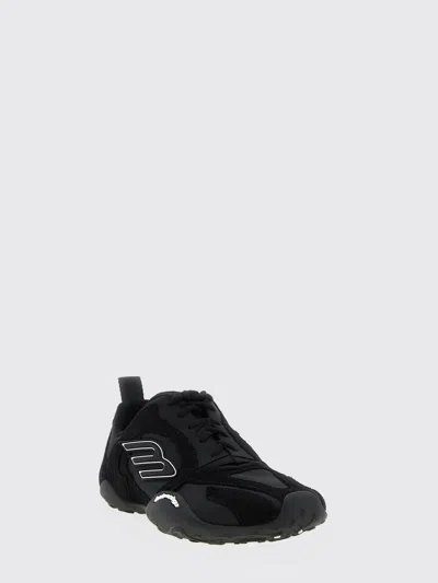 Balenciaga Black Canvas And Corduroy Monday Ultra Sneakers In Black