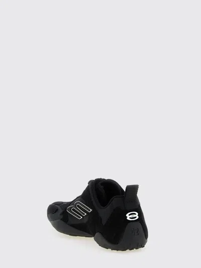 Balenciaga Black Canvas And Corduroy Monday Ultra Sneakers In Black