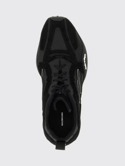 Balenciaga Black Canvas And Corduroy Monday Ultra Sneakers In Black