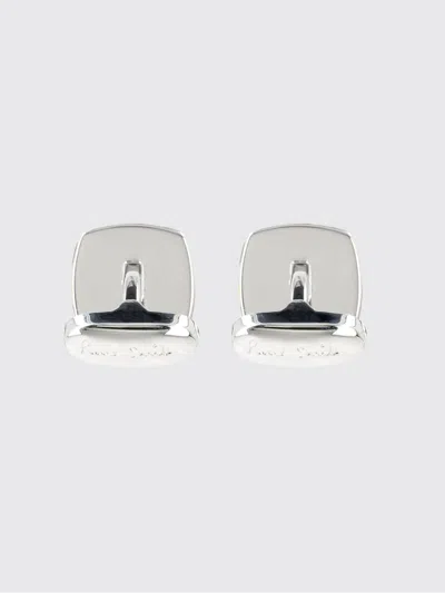 Paul Smith Striped-pattern Cufflinks In Metallic