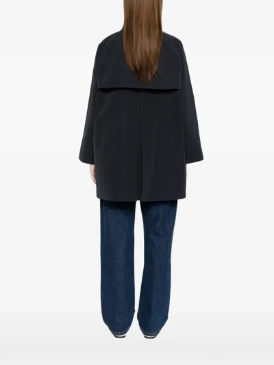 Herno Buttoned Coat In Blue