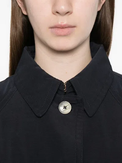 Herno Buttoned Coat In Blue