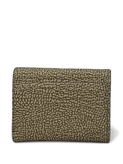 Borbonese Patterned Wallet In Neutral
